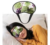 Masque pour les yeux pour dormir - Respirant - Belles feuilles de vigne - Doux et confortable - Pour homme et femme - Pour la sieste à la maison