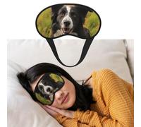 Masque pour les yeux pour dormir - Respirant - Blocage de la lumière - Mohado Border Collie - Bandeau doux et confortable - Pour homme et femme - Pour la sieste à la maison