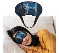 Masque pour les yeux pour dormir - Respirant - Bloque la lumière - Masque de nuit Lynx - Doux et confortable - Pour homme et femme - Pour la sieste à la maison