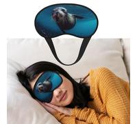 Masque pour les yeux pour dormir - Respirant - Bloque la lumière - Masque de sommeil sous l'eau - Lion de mer - Doux et confortable - Pour homme et femme - Pour la sieste à la maison