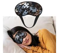 Masque pour les yeux pour dormir - Respirant - Bloque la lumière - Un tas de pièces de puzzle - Bandeau de nuit doux et confortable - Pour homme et femme - Pour la sieste à la maison