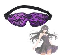 Masque pour les yeux Purple Pyjama Party, doublé de dentelle