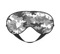 Masque pour les yeux réglable avec imprimé camouflage numérique pour le sommeil, le camping, la méditation, la relaxation