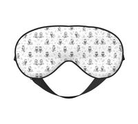 Masque pour les yeux réglable et respirant en forme de branches de hibou avec sangle élastique pour dormir