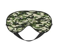 Masque pour les yeux respirant à couverture intégrale avec imprimé camouflage vert