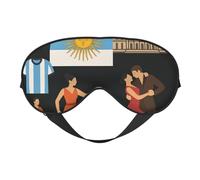 Masque pour les yeux respirant Argentine avec imprimé culte pour le camping, la méditation et le yoga