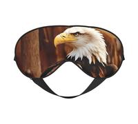 Masque pour les yeux respirant avec imprimé aigle volant - Idéal pour le camping, la méditation et le yoga