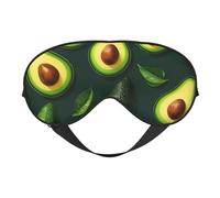Masque pour les yeux respirant avec imprimé avocat et fruits pour le camping, la méditation, le yoga