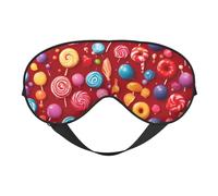 Masque pour les yeux respirant avec imprimé de sucettes pour le camping, la méditation et le yoga