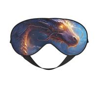 Masque pour les yeux respirant avec imprimé dragon magique pour le camping, la méditation, le yoga
