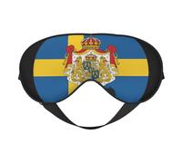 Masque pour les yeux respirant avec imprimé drapeau de la Suède pour le camping, la méditation et le yoga