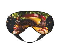 Masque pour les yeux respirant avec imprimé Fast Food - Idéal pour le camping, la méditation, le yoga