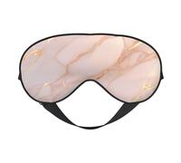 Masque pour les yeux respirant avec imprimé marbre or rose pour le camping, la méditation, le yoga