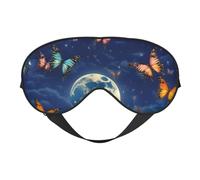 Masque pour les yeux respirant avec imprimé papillon dansant pour le camping, la méditation et le yoga