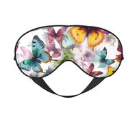 Masque pour les yeux respirant avec imprimé papillon pour le camping, la méditation, le yoga