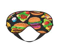 Masque pour les yeux respirant avec motif imprimé amusant, idéal pour le camping, la méditation, le yoga