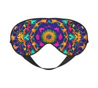 Masque pour les yeux respirant avec motif mandala - Élégant et réglable - Pour la sieste - Pour un environnement reposant