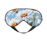 Masque pour les yeux respirant avec motif marguerite - Idéal pour le camping, la méditation et le yoga