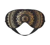 Masque pour les yeux respirant et réglable avec imprimé mandala - Léger - Pour voyage, yoga, travail