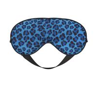 Masque pour les yeux respirant et réglable avec imprimé peau de léopard pour homme et femme léger pour voyage, yoga, travail