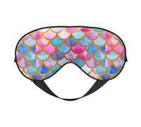 Masque pour les yeux réversible coloré arc-en-ciel double face occultant, réglable, doux pour le sommeil et la sieste