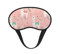 Masque pour les yeux rose camel imprimé cactus doux lavable confortable pour dormir voyage maison hôtel avion camping