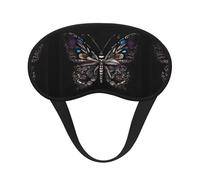 Masque pour les yeux Science Butterfly universel léger : idéal pour les voyages, les siestes au bureau et le travail de quart de travail. Fournit un environnement de sommeil confortable