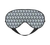 Masque pour les yeux souple réversible avec impression zèbre pour la méditation et les voyages Unisexe