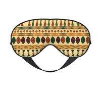 Masque pour les yeux style bohème traditionnel africain - Lisse et doux - Réglable - Pour le repos et les voyages