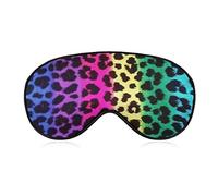 Masque pour les yeux super doux masque de sommeil doux avec sangle élastique pour le yoga de voyage du sommeil, masque pour les yeux de sommeil couvre-yeux LGBT guépard léopard art yeux bandés