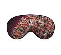 Masque pour les yeux Super lisse et doux A World of Chess Game Art pour hommes, femmes et enfants, bandeau pour les yeux avec bande élastique Masque pour les yeux de sommeil pour voyage/sieste