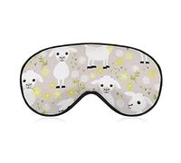 Masque pour les yeux super lisse masque de sommeil doux avec sangle réglable pour le travail de voyage de sommeil, masque pour les yeux endormis belle chèvre Art cache-yeux
