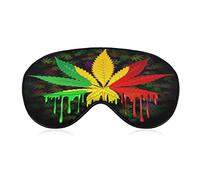 Masque pour les yeux Sweet Pot Weed Leaf Sleep Eye Covers Soft Eye Covers Blocking Lights Bandeau avec sangle réglable pour la sieste de voyage