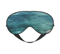 Masque pour les yeux Tranquil Waterprint Voyage Bureau Avion Nuit Sommeil Bandeau Bandeau Sangle Réglable