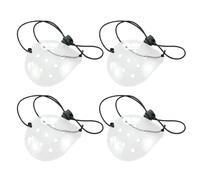 Masque Pour Les Yeux Transparent En Plastique 4 Pièces, Masque De Protection Pour Les Yeux, Masque De Protection Des Yeux Postopératoire, Masque Pour Les Yeux À Petit Trou