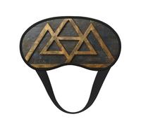 Masque pour les yeux triangulaire en métal pour dormir, masque doux et confortable, masque relaxant sans pression nocturne.