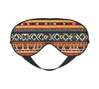 Masque pour les yeux ultra doux avec imprimé de motifs nationaux africains bloquant la lumière pour un sommeil profond en voyage à la maison