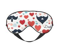 Masque pour les yeux ultra doux avec imprimé pour la fête des pères - Bloque la lumière pour un sommeil profond - En voyage ou à la maison
