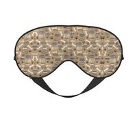 Masque pour les yeux ultra doux avec motif empreintes de pattes pour un sommeil profond, en voyage, à la maison