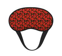 Masque pour les yeux unisexe avec imprimé de fleurs de coquelicot, couverture de sommeil bloquant la lumière pour maison, hôtel, camping