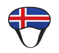 Masque pour les yeux unisexe avec imprimé drapeau de l'Islande - Couverture de sommeil lavable bloquant la lumière pour la maison, l'hôtel, le camping