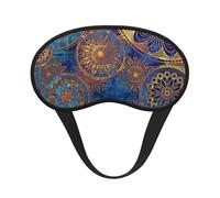 Masque pour les yeux unisexe avec imprimé mandala ciel étoilé - Lavable - Pour maison, hôtel, camping