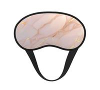 Masque pour les yeux unisexe avec imprimé marbre rose doré - Couverture de sommeil lavable bloquant la lumière pour la maison, l'hôtel, le camping