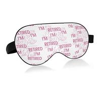 Masque pour les yeux unisexe, je suis à la retraite, fête de retraite, masque de sommeil confortable, couverture d'ombre pour le sommeil des yeux