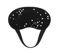 Masque pour les yeux unisexe lavable à motif à pois noirs pour la maison, l'hôtel, le camping