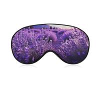 Masque pour les yeux violet lavande pour homme et femme, respirant et réglable, masque de sommeil ultra doux, bandeau de voyage léger pour avion, sieste, sommeil nocturne