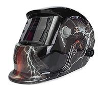 Masque pour Soudeur,Champ de Vision Large, Powered Automatique Soudage Solaire Masque HighPerformance cellules solaires et Batteries Peuvent être chargées au Soleil