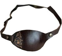 Masque pour Un Seul œil, Patchs pour Les Yeux De Pirate pour Adultes, Bandeau Médiéval Rétro Steampunk en Cuir PU avec élastique Réglable, Right