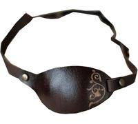Masque pour Un Seul œil, Patchs pour Les Yeux De Pirate pour Adultes, Bandeau Médiéval Rétro Steampunk en Cuir PU avec élastique Réglable, Left