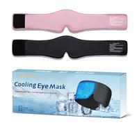 Masque rafraîchissant et froid, yeux gonflés, soulagement de la migraine, cernes, masque réutilisable en gel pour les yeux pour compression glacée, confort durable après une chirurgie oculaire, spa